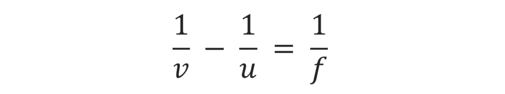 লেন্সৰ সূত্ৰ (Lens Formula)