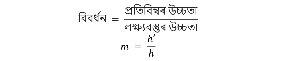 বিবৰ্ধন (Magnification)