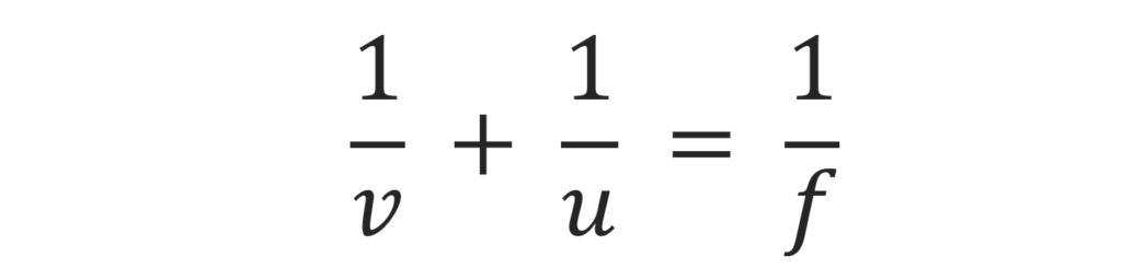 দাপোণৰ সূত্ৰ (Mirror Formula)